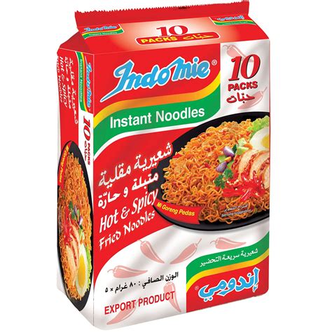 Buy Indomie Noodles Mi Goreng Pedad Hot & Spicy Fried Noodles - 80 gm X ...