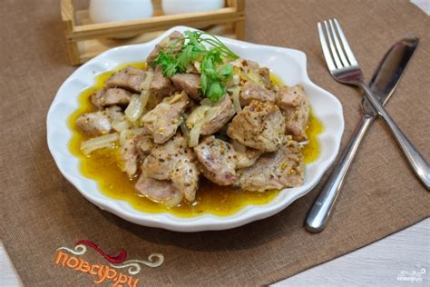 Свинина, запеченная кусочками в фольге - пошаговый рецепт с фото на ...