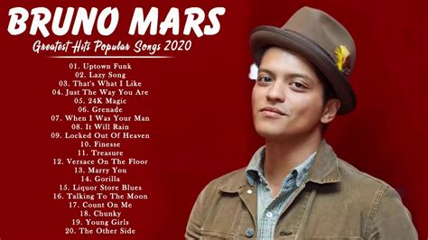 Bruno Mars Greatest Hits Full Album 2020 - Best Songs Of Bruno Mars ...