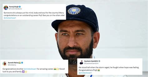 Indian cricket fraternity hails Cheteshwar Pujara after his retirement ...