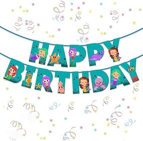 Party Propz Happy Birthday Unicorn Banners for Birthday Reception ...