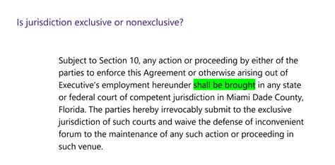 Exclusive Jurisdiction Facts at Cooper Betts blog