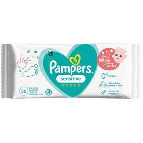 Pampers Baby Wipes Sensitive 56s - Superb Hyper