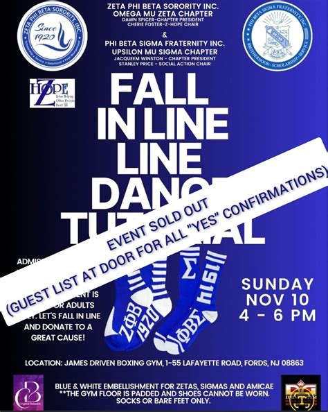 "Fall in Line" Line Dance Tutorial for Members of Zeta Phi Beta, Phi ...
