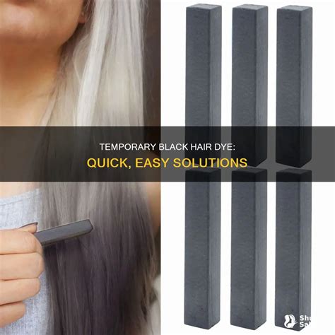 Temporary Black Hair Dye: Quick, Easy Solutions | ShunSalon