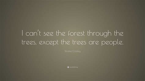 Sloane Crosley Quote: “I can’t see the forest through the trees, except the trees are people.”
