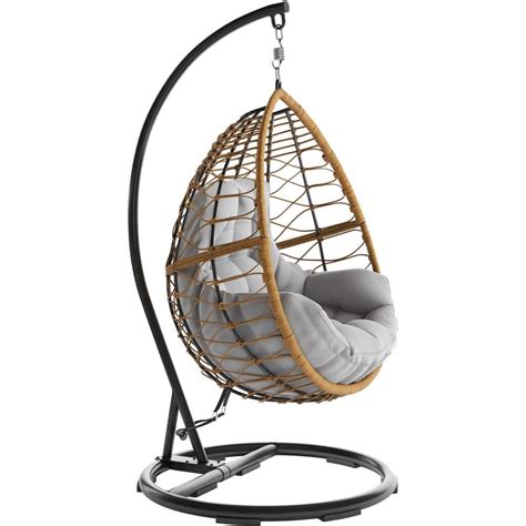 Willa Steel Outdoor Hanging Egg Chair with Gray | Ubuy India