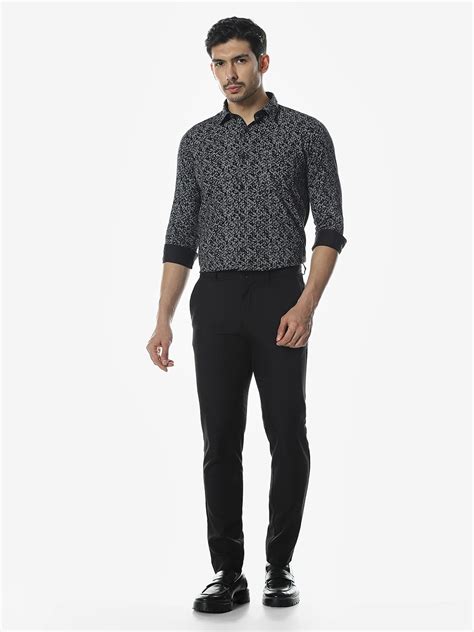 Black Printed Shirt