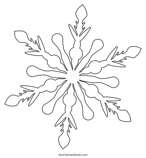 Snowflake Template Printable