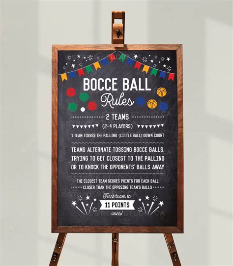 Bocce Ball Rules Printable