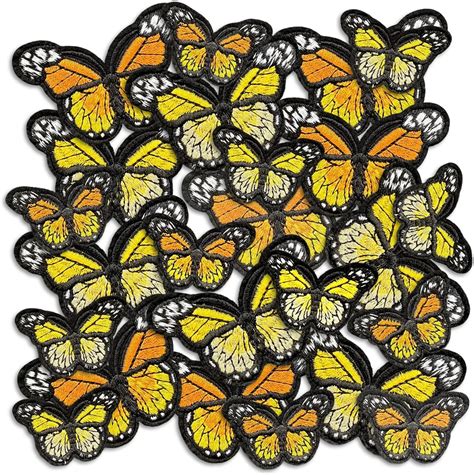 Cazzon Butterfly Iron On Patches, 2 Size Colored India | Ubuy