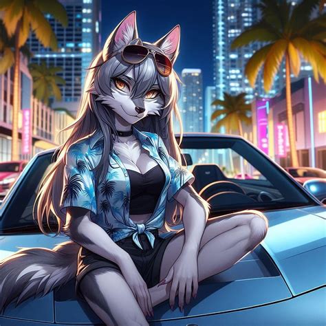 A long night in Magic City (Bing AI) : r/FurAI
