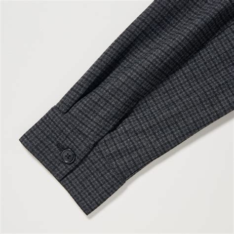 Uniqlo Brushed Twill Checked Long Sleeved Overshirt Sale Outlet ...