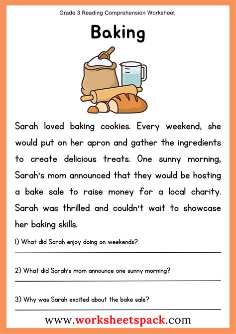 4th Grade Reading Comprehension Worksheets Printable