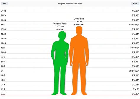 Biden VS. Putin - Comparing Heights Of 2 World Leaders - Who Wins? - Zeoob
