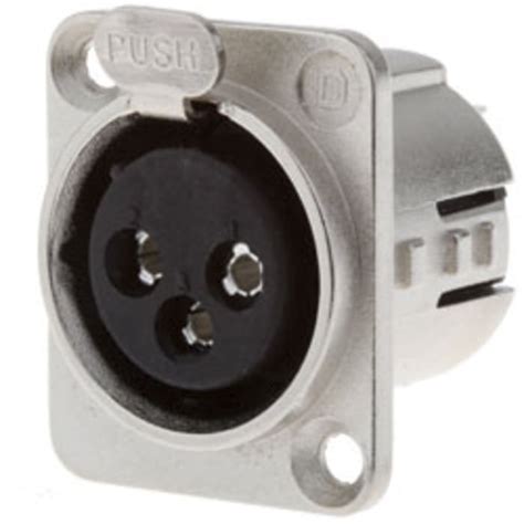 716-0400 Deltron | Deltron Panel Mount XLR Connector, Female, 50 V ac ...