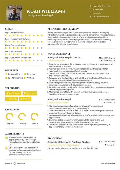 10+ Immigration Paralegal Resume Samples & Templates for 2025