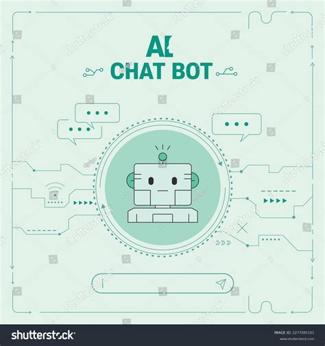 Artificial Intelligence Chatbot Infographic Icons Lines Stock Vector ...