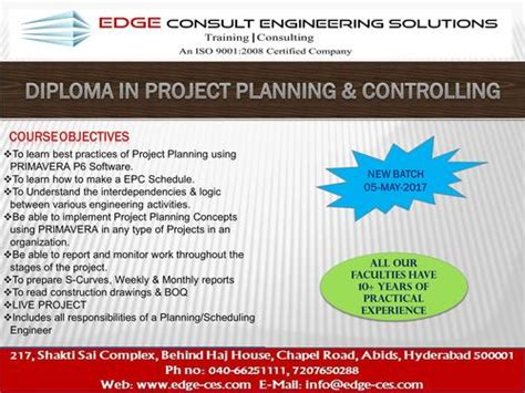 Project Planning & Controlling - Software Training Course In Nampally ...