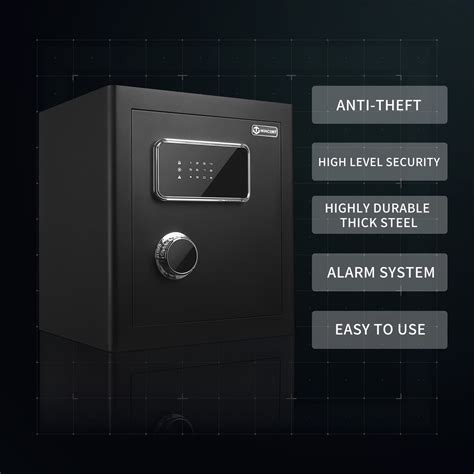 Buy WINCENT Secure Deluxe Home Security Safe with Dual Digital Keypad ...