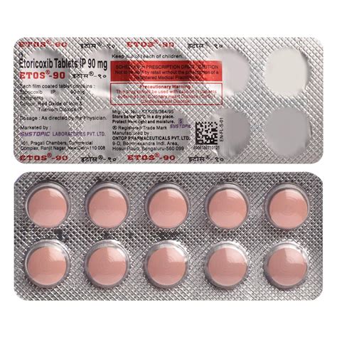 Etos-90 - Strip of 10 Tablets : Amazon.in: Health & Personal Care