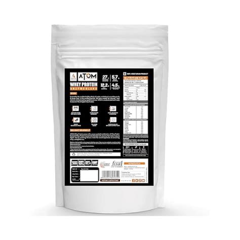 AS-IT-IS ATOM Whey Protein | 1kg 27g protein | with Digestive Enzymes ...