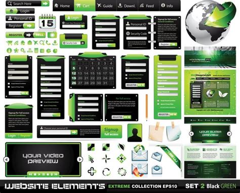 网页设计元素03——矢量素材 - NicePSD 优质设计素材下载站