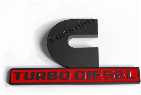 Buy lewewvot 2x OEM New Cummins Emblem Turbo Badge Replacement for 2019 ...