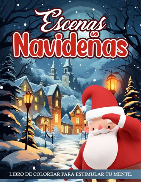 Buy Libro de Colorear Escenas Navideñas: Libro de colorear de ...