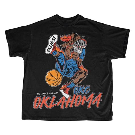 Oklahoma City Basketball T Shirt | OKC Graphic Bootleg T-shirt ...