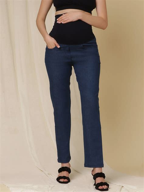 Buy Maternity Wide-Leg Jeans - Blue
