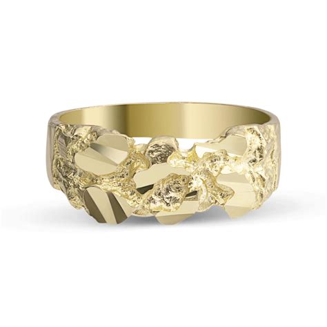Women Gold Nugget Ring | Real Gold Jewelry | Bayam Jewelry