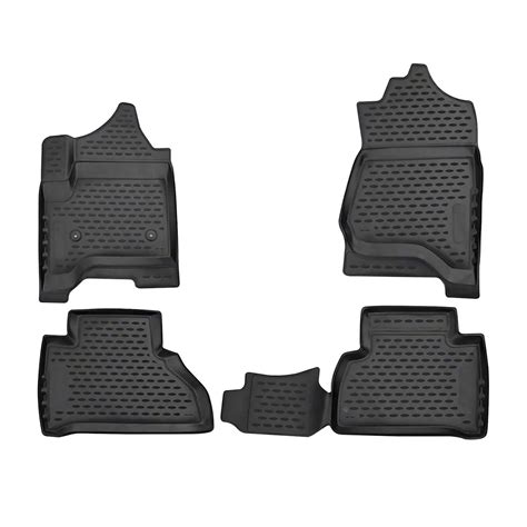 OMAC Tahoe All Weather Molded 3D Front and Rear Floor Liners; Black ...