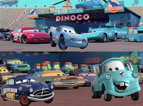 Dinoco Lightning McQueen's first race by AwesomeGameDude10 on DeviantArt