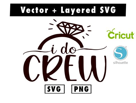 I DO CREW svg and png files for cricut machine , anime svg , | Inspire Uplift