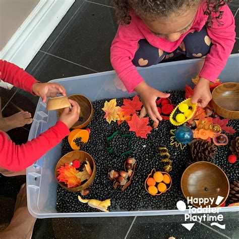 Fall Colors Sensory Bin for Toddlers and Preschoolers - Happy Toddler ...