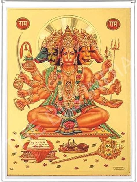 Panchmukhi Hanuman photo for door entrance, Acrylic Wall Frame For ...