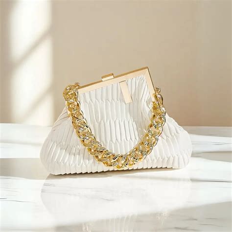 Fashionista Hobo Shoulder Bag -White – Vismiintrend