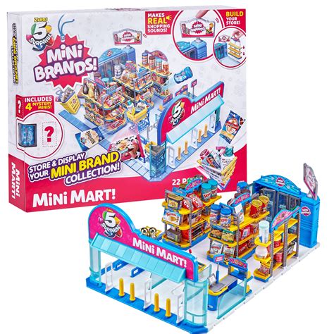 Buy 5 Surprise Mini Brands Electronic Mini Mart with 4 Mystery Mini ...