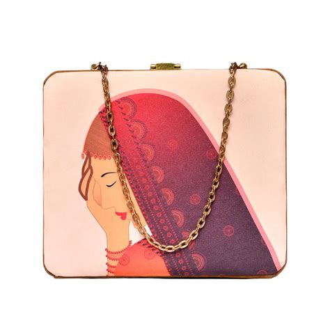 Indian Woman Portrait MDF Clutch – Artklim