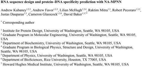 显著拓展应用边界，大卫·贝克团队提出核酸逆折叠统一模型NA-MPNN