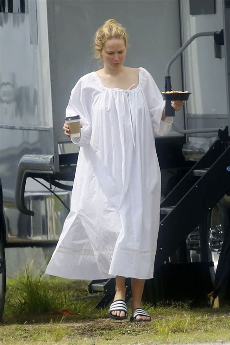 JENNIFER LAWRENCE on the Set of Red, White and Water in New Orleans 06 ...