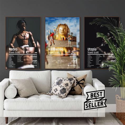 Travis Scott Album Cover Poster Bundle Travis Scott Posters Astroworld ...
