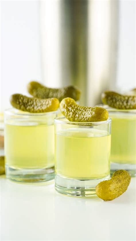 Pickle Shots with Vodka