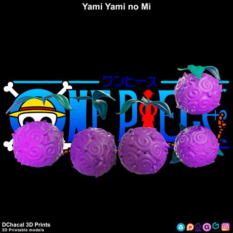 💬 Yami Yami No Mi - One Piece・ STL File for ・Cults
