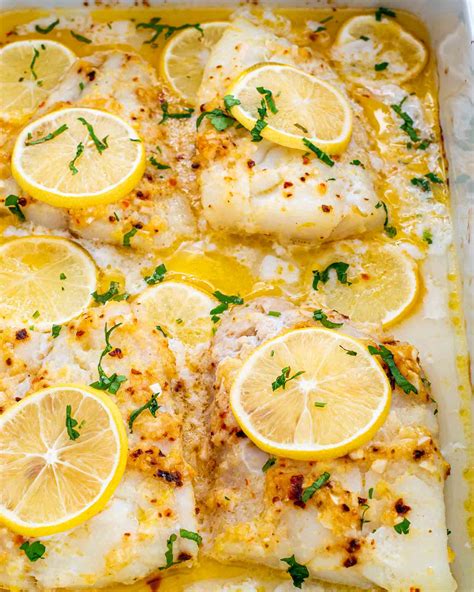 Baked Lemon Butter Cod - Craving Home Cooked