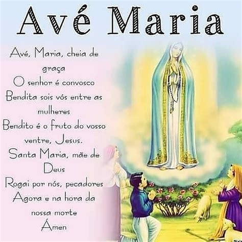 Oração Do Pai Nosso E Ave Maria Para Imprimir - RETOEDU