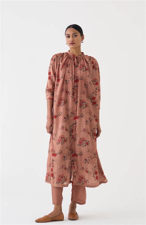 Flori Old Rose Neck-Gather Set – DOT
