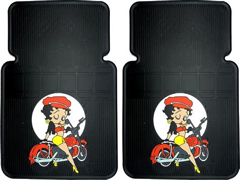 Betty Boop Motorcycle Design 2 Pc Car Truck SUV Floor Mats, Floor Mats ...