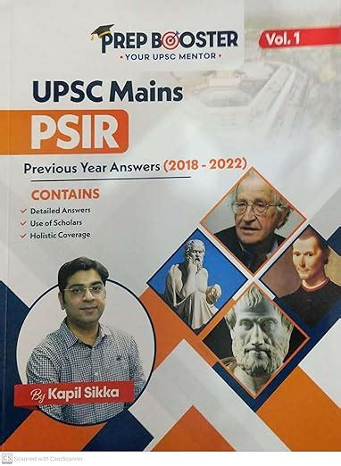 Buy UPSC MAINS PSIR PREVIOUS YEAR ANSWERS 2018-2022 VOL-1 Book Online ...